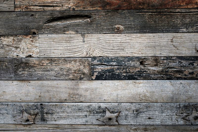 Full frame shot of weathered wooden wall