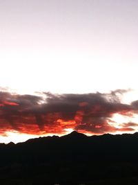 Scenic view of landscape against sky during sunset