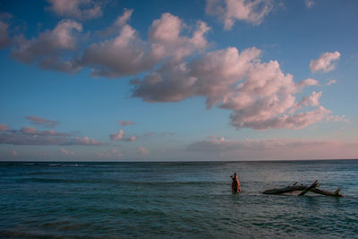 Scenic view of sea against sky