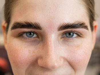 Close-up portrait of woman