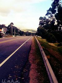 View of road against sky