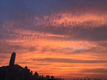 Dramatic sky at sunset