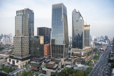 Skyscrapers in city