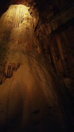 Rock formation on beach