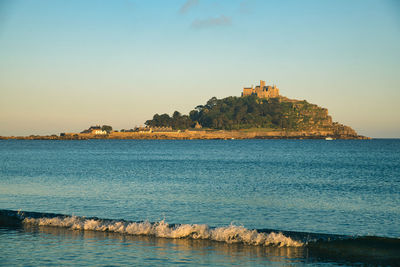 St michael's mount at sunset