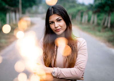 Portrait of smiling young woman