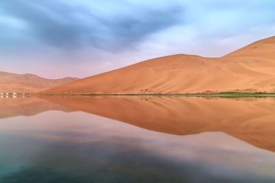 Reflection of clouds in water