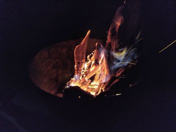 Close-up of bonfire