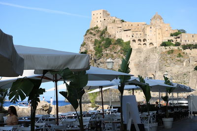 Panoramic view of buildings against sky