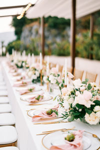 Close-up of food on table