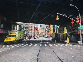 View of city street