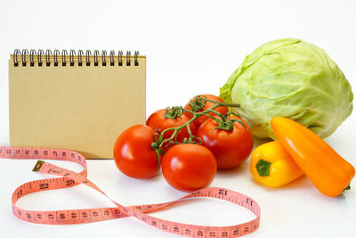 Close-up of tomatoes on table