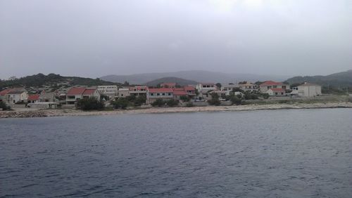 Town in front of sea