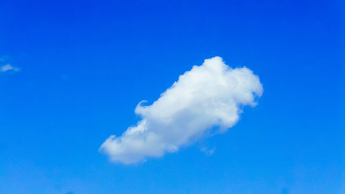 Low angle view of clouds in blue sky