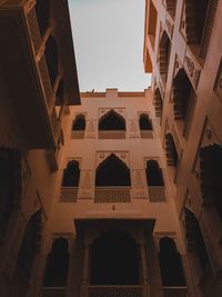 Low angle view of buildings against sky