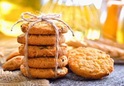 Close-up of cookies