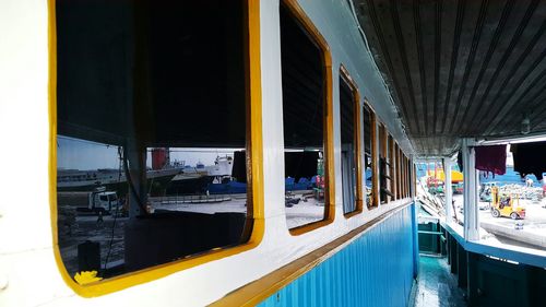 Train on railroad station platform