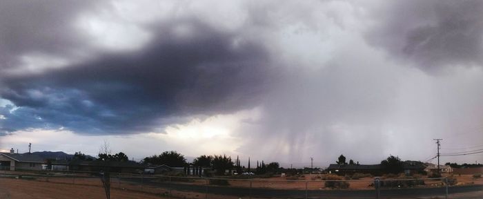 Panoramic view of storm clouds against sky