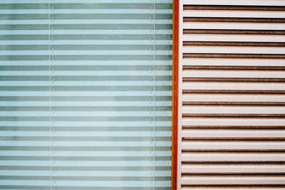 Full frame shot of window blinds and shutters