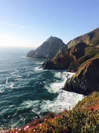 Scenic view of sea against sky