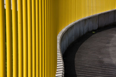 Close-up of yellow wall