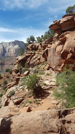 View of rock formations