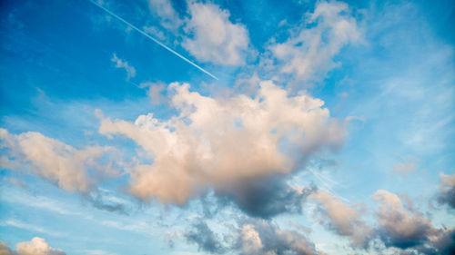 Low angle view of clouds in sky