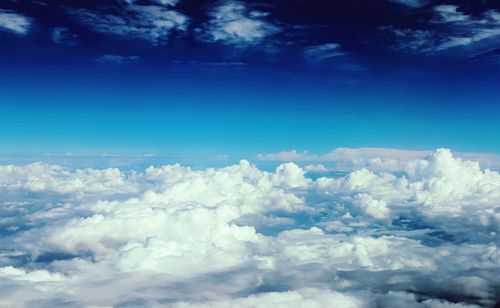 Low angle view of cloudy sky