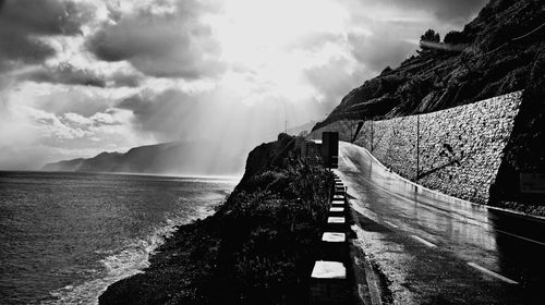 Panoramic view of sea against sky