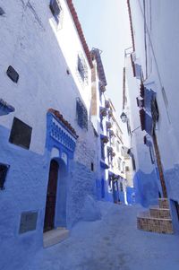 Low angle view of buildings in city