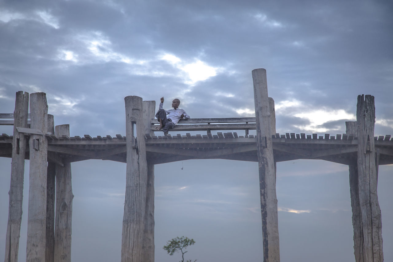 sky, architecture, cloud, built structure, landmark, bridge, nature, water, travel destinations, architectural column, travel, city, outdoors, history, transportation, landscape, the past, day, tourism