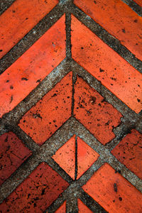 Full frame shot of tiled floor