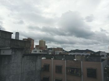 Buildings against sky in city