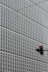 Low angle view of modern building in city