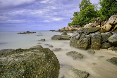 Scenic view of sea against sky