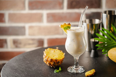 Close-up of drink on table