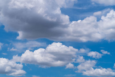 Low angle view of clouds in sky