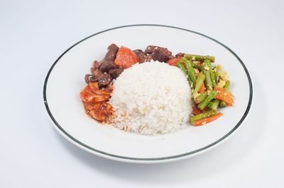 Close-up of served food