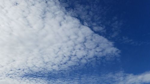 Low angle view of clouds in sky