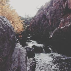 Rock formations in sea