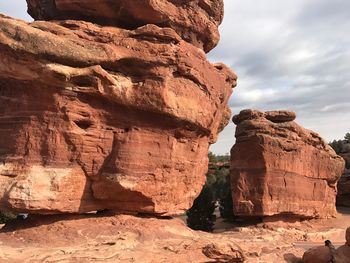 View of rock formations