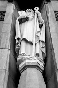 Low angle view of statue