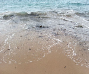 High angle view of beach