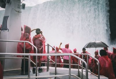 Group of people at music concert