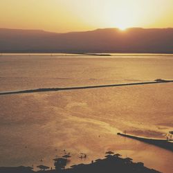 Sunset over mountain