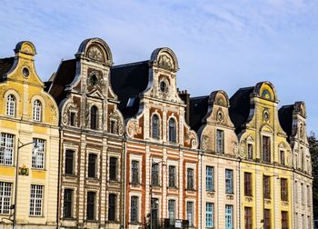 Low angle view of historic building