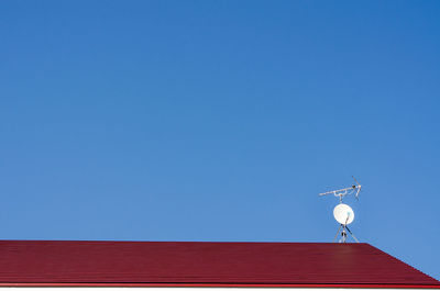 Low angle view of building against clear sky