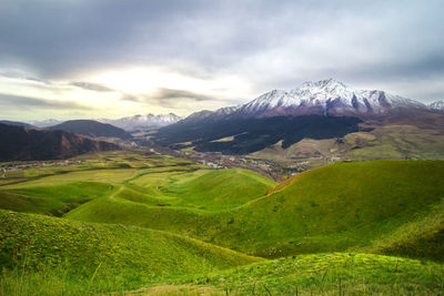 Scenic view of landscape against sky