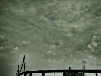 Low angle view of cloudy sky