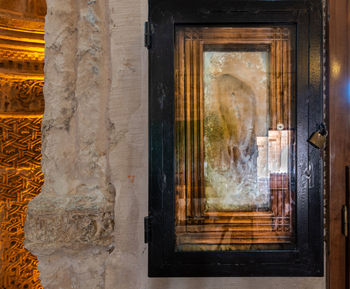 Open window of a temple